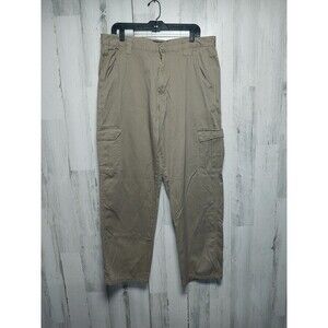 Matchstick Cargo Pants 36x31 Relaxed Fit Cotton Pants Tan
